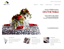 Tablet Screenshot of gbslinens.com